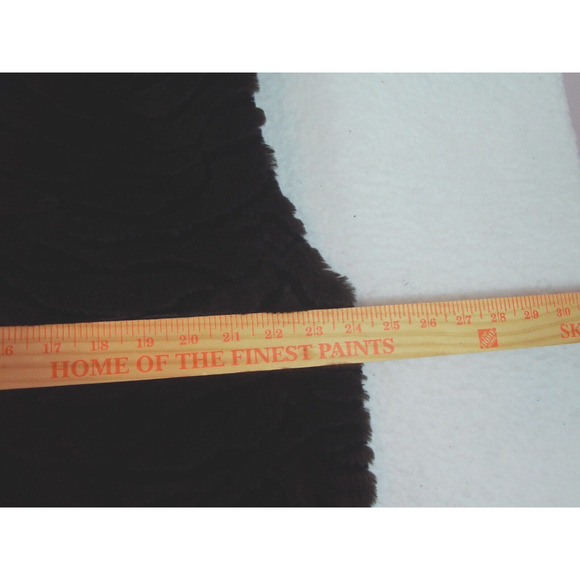 Duffel Outdoor Vest Faux Fur Vest Dark Brown Pockets Full Zip Size XL‎ Vintage - Picture 5 of 8